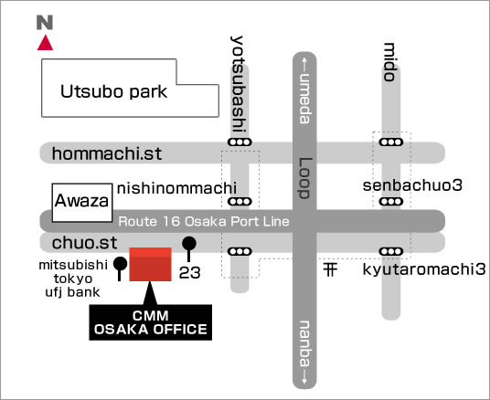 CMM OSAKA OFFCE ACCESS MAP