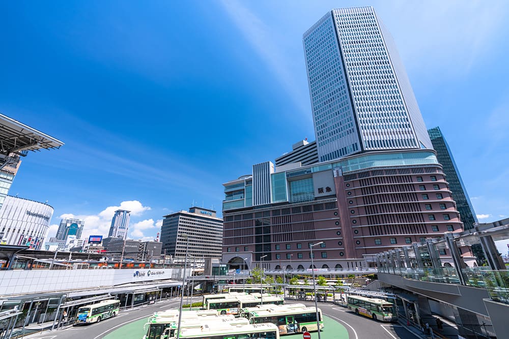 梅田の駅周辺