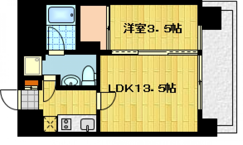 アスール江坂3rd  303号室